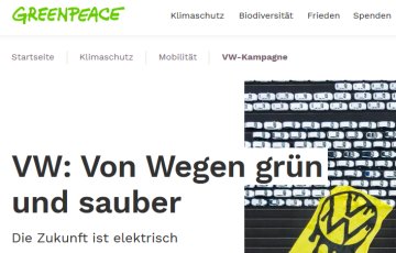 Greenpeace pro E-Auto